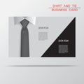 Shirt and tie business card bacground vector