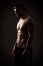 Shirtless male model Royalty Free Stock Photo