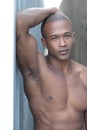 Shirtless attractive fit man Royalty Free Stock Photo