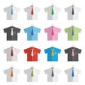 Shirts and ties Royalty Free Stock Photo