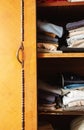 Shirts, Underwear and Things in Cabinet Royalty Free Stock Photo