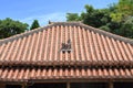 Shisa guardian from Kingdom of Ryukyu on the roof in Okinawa