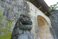 Shisa guardian lion in Shuri castle, Naha, Okinawa Royalty Free Stock Photo