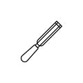 shisel, sharp icon. Simple thin line, outline vector of Construction tools icons for UI and UX, website or mobile application