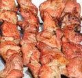 Shish, close up.