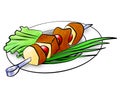 Shish kebab illustration