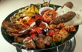 Shish kebab mix Royalty Free Stock Photo