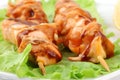 Shish kebab from a salmon Royalty Free Stock Photo