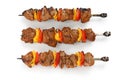 Shish kebab on skewers Royalty Free Stock Photo