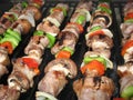 Shish Kebabs on the Grill Royalty Free Stock Photo