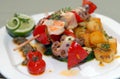 Shish kebabs from seafood