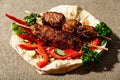 Shish kofte kebab