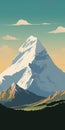 Minimalist Shishapangma Poster With Majestic Everest Design