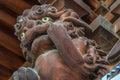 Shishi Lion-dog guardian ornaments of Butsuden of Karakuya-San Saiko-ji Temple.