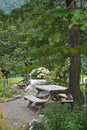 Shishi odoshi,Japanese Zen Garden in Shirakawago