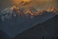 ShisparÃÂ© Sar 7611m and Ultar Sar 7388 m from Hunza Valley, Gilgit