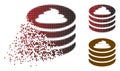 Shredded Pixel Halftone Shit Coin Stack Icon