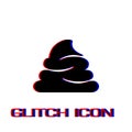 Shit icon flat