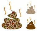 Shit smell Mosaic Icon of Joggly Items