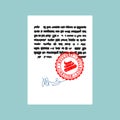 Shit Stamp for documents. Official Boss Answer template