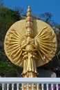 Shiva golden sculpture