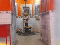 Shiva linga inside a small temple Royalty Free Stock Photo