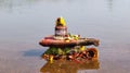 Shiva Linga in Tunga and Bhadra Confluence, Kudli, Shivamoga, Karnataka