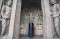 Shiva lingam in Mamallapuram cave