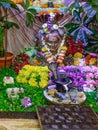 Shiva Lingam and Nagaraja with floral Decoration for Shravan Somvar old Temple Royalty Free Stock Photo