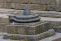 Shiva lingam sacred shire in India and hidu religion