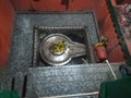 Shiva Lingam in Temple, Varanasi, India Royalty Free Stock Photo