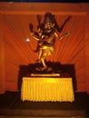 Shiva of nataraj murti golden color