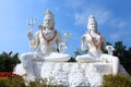 Shiva Parvathi statues Royalty Free Stock Photo