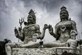 Shiva Parvathi statues on Kailasagiri hill , India