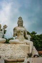 Shiva Parvathi statues on Kailasagiri hill , India Royalty Free Stock Photo