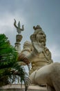 Shiva Parvathi statues on Kailasagiri hill , India