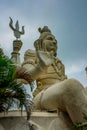 Shiva Parvathi statues on Kailasagiri hill , India