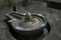 Shiva Statue in form of Pindi and Linga at Shiva temple opposite Vitthal Temple, Palashi, Parner, Ahmednagar