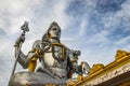 Shiva statue isolated at murdeshwar temple close up shots from low angle Royalty Free Stock Photo