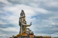 Shiva statue isolated at murdeshwar temple close up shots from unique angle Royalty Free Stock Photo