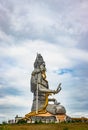 Shiva statue isolated at murdeshwar temple close up shots from unique angle Royalty Free Stock Photo