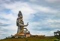 Shiva statue isolated at murdeshwar temple close up shots from unique angle Royalty Free Stock Photo