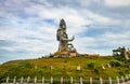 Shiva statue isolated at murdeshwar temple close up shots from unique angle Royalty Free Stock Photo