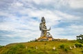 Shiva statue isolated at murdeshwar temple close up shots from unique angle Royalty Free Stock Photo