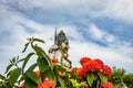 Shiva statue isolated at murdeshwar temple close up shots from unique angle Royalty Free Stock Photo