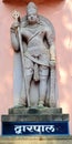Shiva statue in Kashi Vishwanath Temple Royalty Free Stock Photo