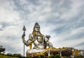 Shiva statue  at murdeshwar temple close up shots from unique angle Royalty Free Stock Photo
