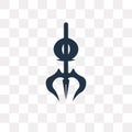 Shiva vector icon isolated on transparent background, Shiva tra