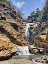 Shivaganga is a beautiful waterfall located in an area of thick forest on the river Sonda in Uttara Kannada Royalty Free Stock Photo