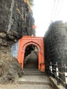 Shivaji Mahadarwaja entrance of Sajjangad fort.